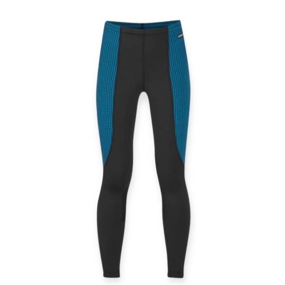 Kerrits Knee Patch Performance Tight Houndstooth Teal Black Junior Medium